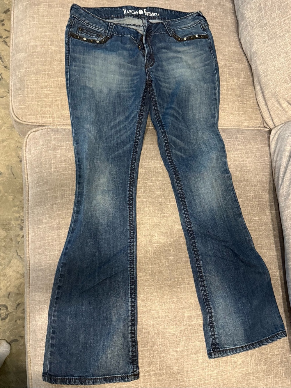 Women's Blue Bootcut Jeans